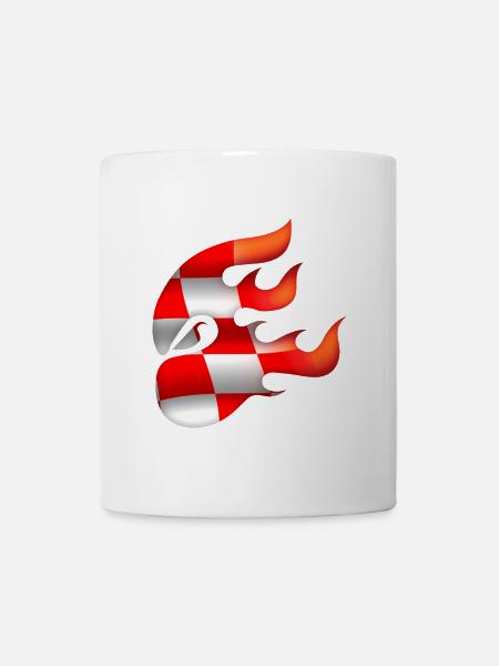 Drapeau de la Croatie - Croatie - Ninja - Mug blanc - blanc