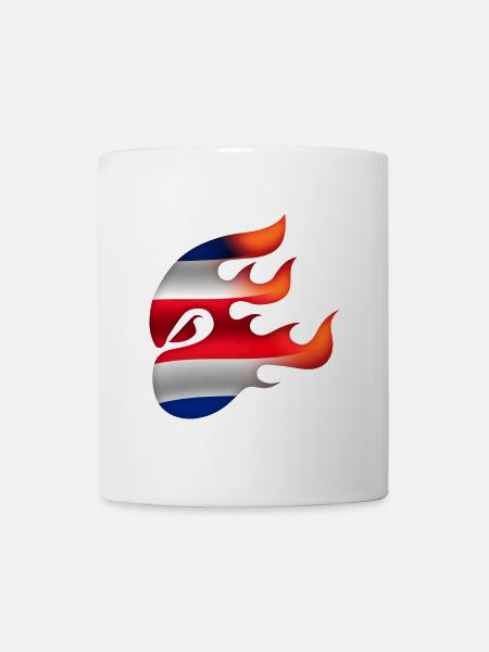 Drapeau du Costa Rica - Costa Rica - Ninja - Mug blanc - blanc