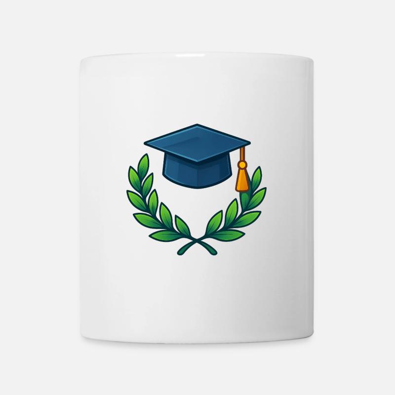 Academic Degree Wreath Design - Mug - white