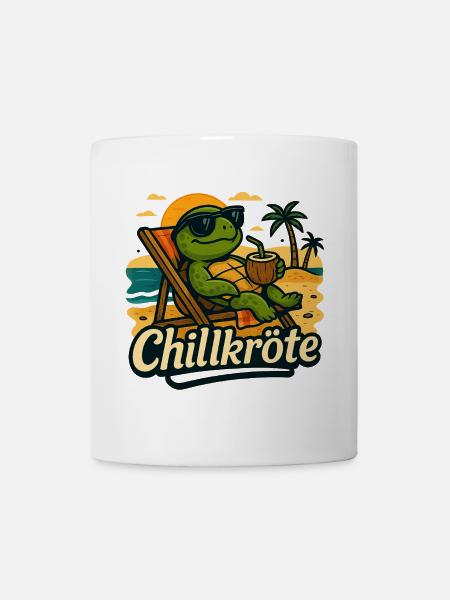 Chill crapaud - allez-y doucement - Mug blanc - blanc