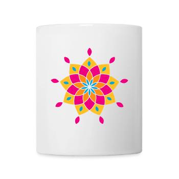 Yoga Mandala Méditation Énergie Spirituelle Inde om - Mug blanc - blanc - Devant