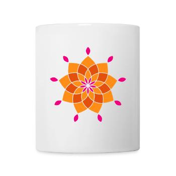 Yoga Sun India Mediation Decoration Mandala om - Mug - white - Front