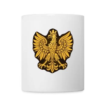 Poland Polska Eagle Gold Graphic Flag Gift - Mug - white - Front