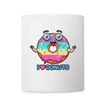 Verrueckter Donut - Tasse - Weiß - Vorne