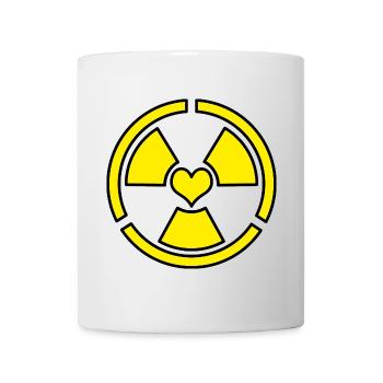 Liebe Strahlung - Tasse - Weiß - Vorne