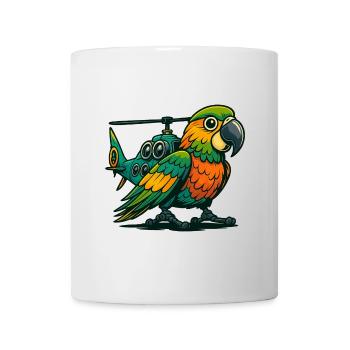 Heli-Parrot im Einsatz - Tasse - Weiß - Vorne