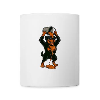 Rottweiler en couleur - Mug blanc - blanc - Devant