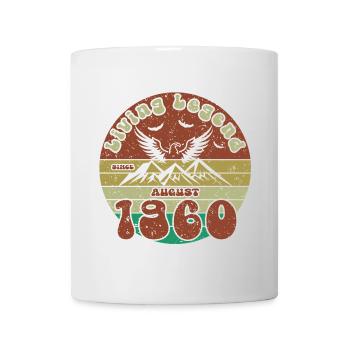 65e anniversaire Légende vivante depuis VIN 08/1960 - Mug blanc - blanc - Devant