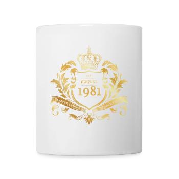 44. Geburtstag Semper Verum - Established 08/1981 - Mug - white - Front