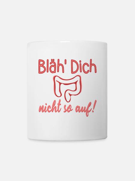 AUFGEBLÄHT - DARM REIZDARM - Tasse - Weiß