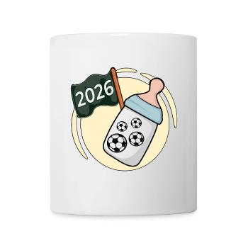 BABY 2026 BOTTLE SOCCER - Mug - white - Front