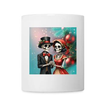 Christmas romance of bones. - Mug - white - Front