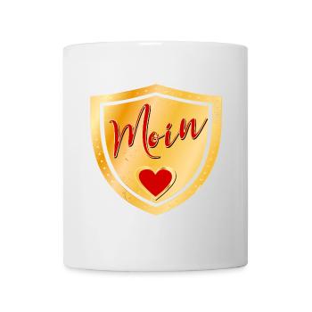 AUSZEICHNUNG HERZ MOIN - Tasse - Weiß - Vorne