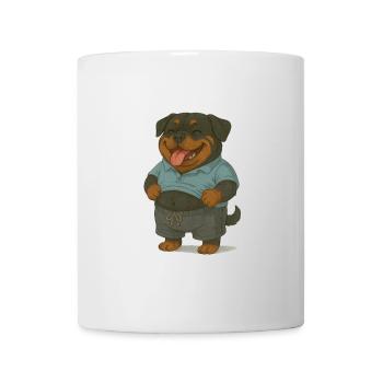 Chilliger Rottweiler - Tasse - Weiß - Vorne