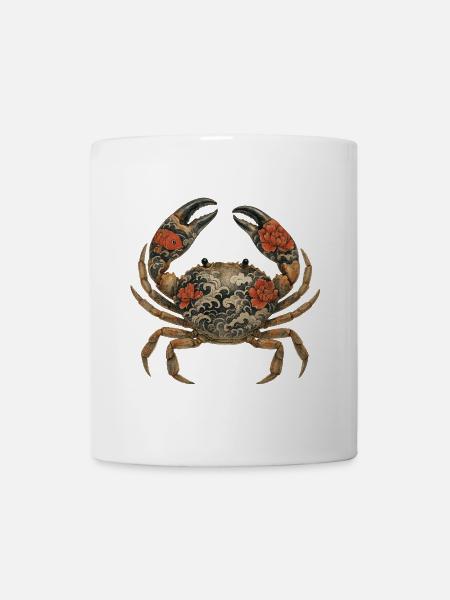 Yakuza Crab – Ink on Shell - Mug - white