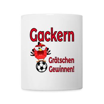 Fußball Hühner - Fußballmannschaft - Tasse - Weiß - Vorne