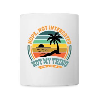 Lustiges T-Shirt – Nicht Mein Problem, Skip, Langw - Tasse - Weiß - Vorne
