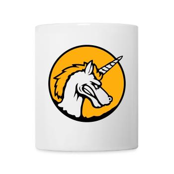 Unicorn Evil Angry Attack Teeth Grinding Sour - Mug - white - Front