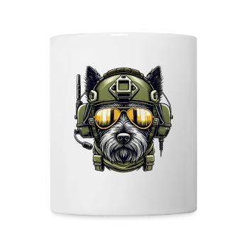 Scottish Terrier Military Design - Mug - white - Front