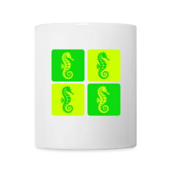 Seepferdchen Meer Design - Tasse - Weiß - Vorne