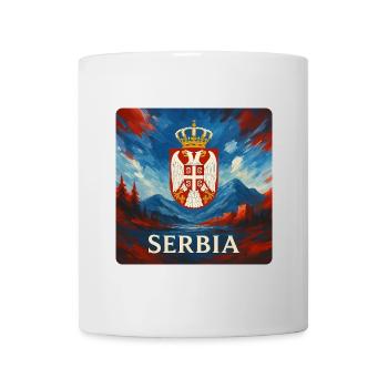 Serbische Legende Design - Tasse - Weiß - Vorne