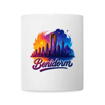 Benidorm City Spain Silhouette Gift - Mug - white - Front