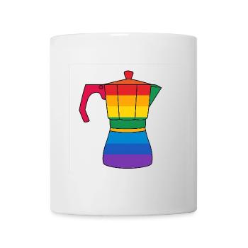 Vibrant rainbow coffee maker - Mug - white - Front