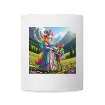 Mother Goat Rainbow Set - Tasse - Weiß - Vorne
