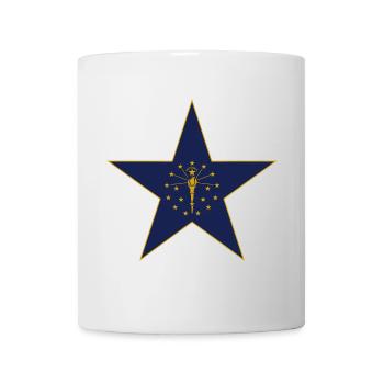 Indiana Fan T-Shirt – Stolz zeigen! - Tasse - Weiß - Vorne