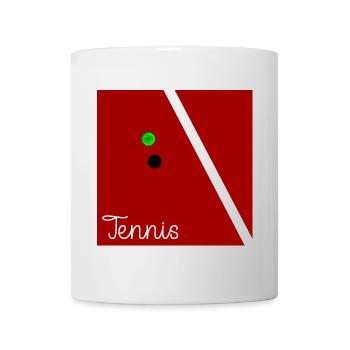 TERRE BATTUE COURT COURT TENNIS - Mug blanc - blanc - Devant