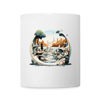 Sculpture: Outdoor Art Haven for Enthusiasts - Mug - white - Front