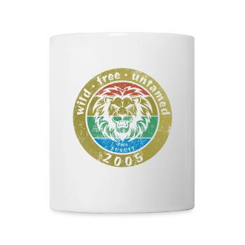 20. Geburtstag Wild, libre et indompté depuis 08/2005 - Mug blanc - blanc - Devant