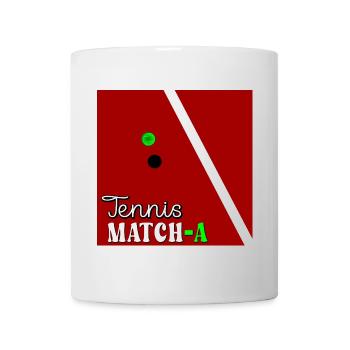 TENNISPLATZ TENNIS MATCH MATCHA - Tasse - Weiß - Vorne