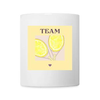 TENNIS D’ÉTÉ - TENNIS PARTNER HEART - Mug blanc - blanc - Devant