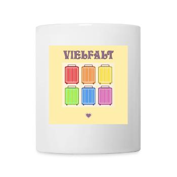 VIELFALT INKLUSION PRIDE KOFFER - Tasse - Weiß - Vorne