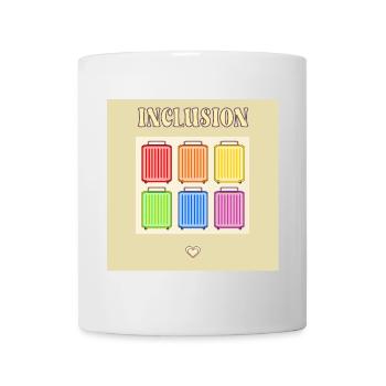 Inklusion Diversit Pride Fiert Koffer - Tasse - Weiß - Vorne