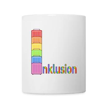 INKLUSION VIELFALT REGENBOGEN REISEKOFFER - Tasse - Weiß - Vorne