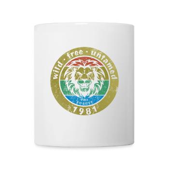 44. Geburtstag Wild, free & untamed since 08/1981 - Mug - white - Front