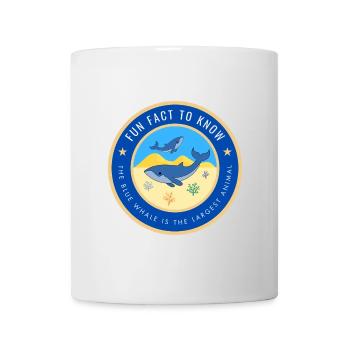 The blue whale is the largest animal - Mug - white - Front