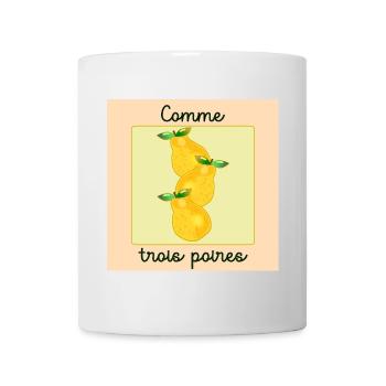 Haut comme trois poires - Mug blanc - blanc - Devant