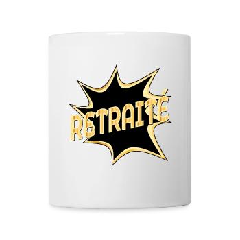 CADEAUX DE RETRAITE 2026 - ADIEU RETRAITÉ - Mug blanc - blanc - Devant