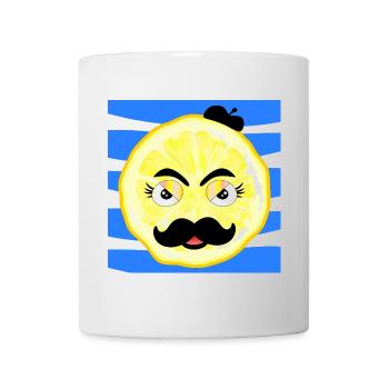 Papa Moustache - Père Barbe - Mug blanc - blanc - Devant