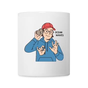 Sign Language Ocean Waves - Mug - white - Front