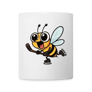 Süße Biene Hockey Eishockey Jugend Schule Sport  - Mug - white - Front