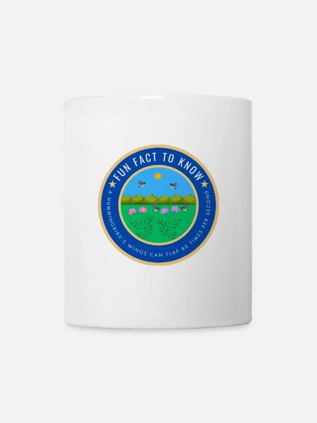 A hummingbird's wings can flap 80 times per second - Mug - white