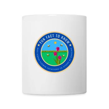 Bees signal flower locations to others by dancing - Mug - white - Front