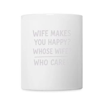 Humorous Wife Appreciation Quote Design - Mug - white - Front