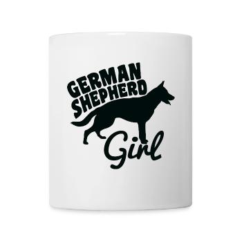 Deutscher Schäferhund Mädchen - Tasse - Weiß - Vorne