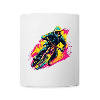 BMX Biker Steamwave - Mug - white - Front