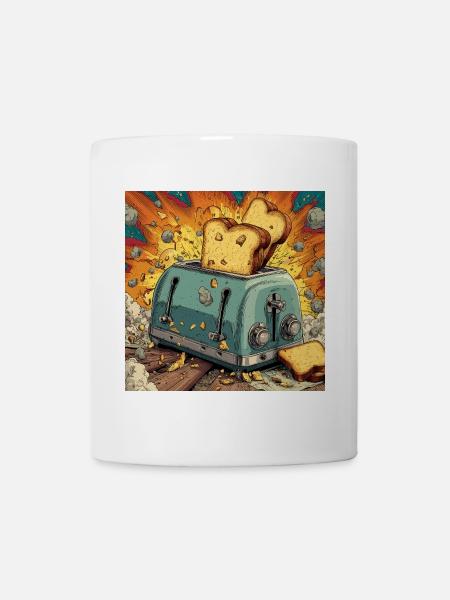 Toast Assault - Tasse - Weiß